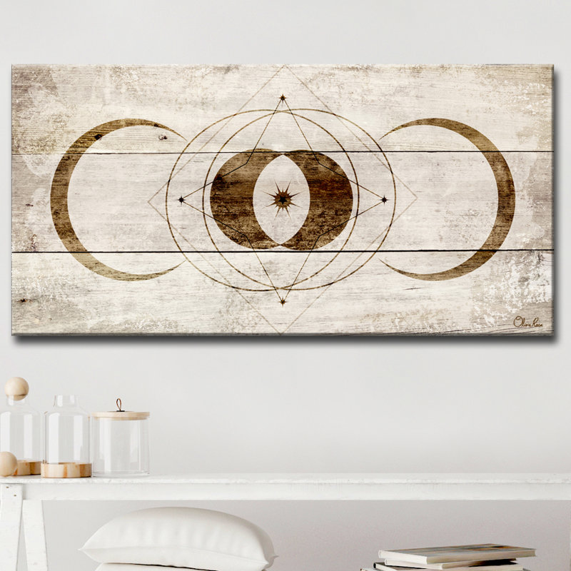 " Lunar Eclipse " by Olivia Rose, 12" H x 24" W x 1.5" D