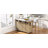 55.5" Fluted Kitchen Island with 2 Drop Leaf-2034592240