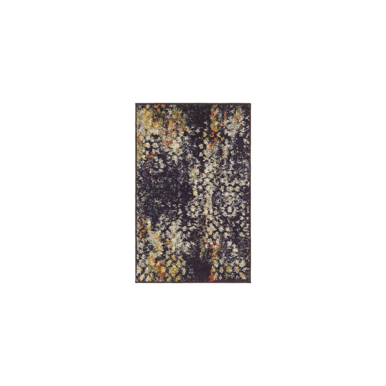 Dimonetta Washable Abstract Indoor Rug