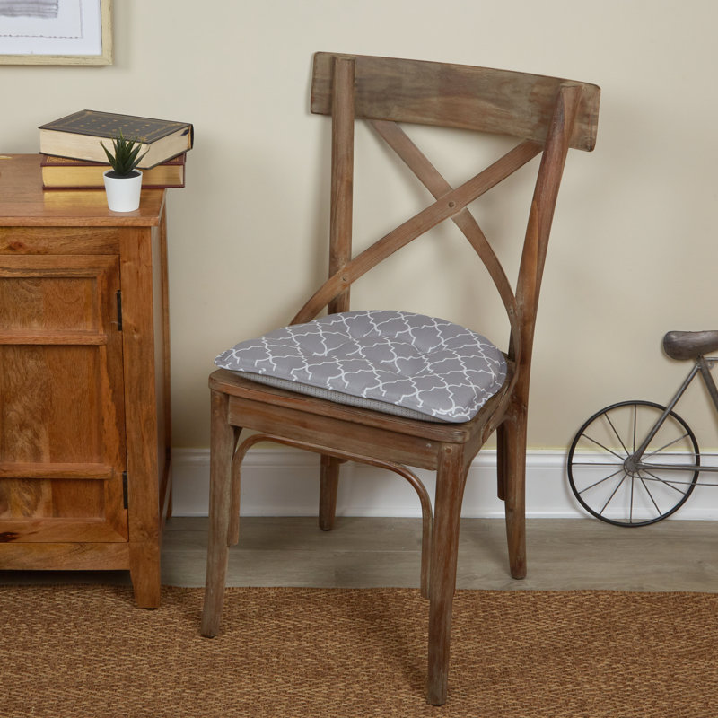 Non-Slip Dining Room And Kitchen Seat Cushions, 16 X 15 X 2 Inches, Gray
