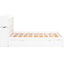 Lit de rangement blanc avec tablettes coulissantes, lit gigogne simple, 2 tiroirs et tiroirs en bois, construction solide, aucun sommier requis