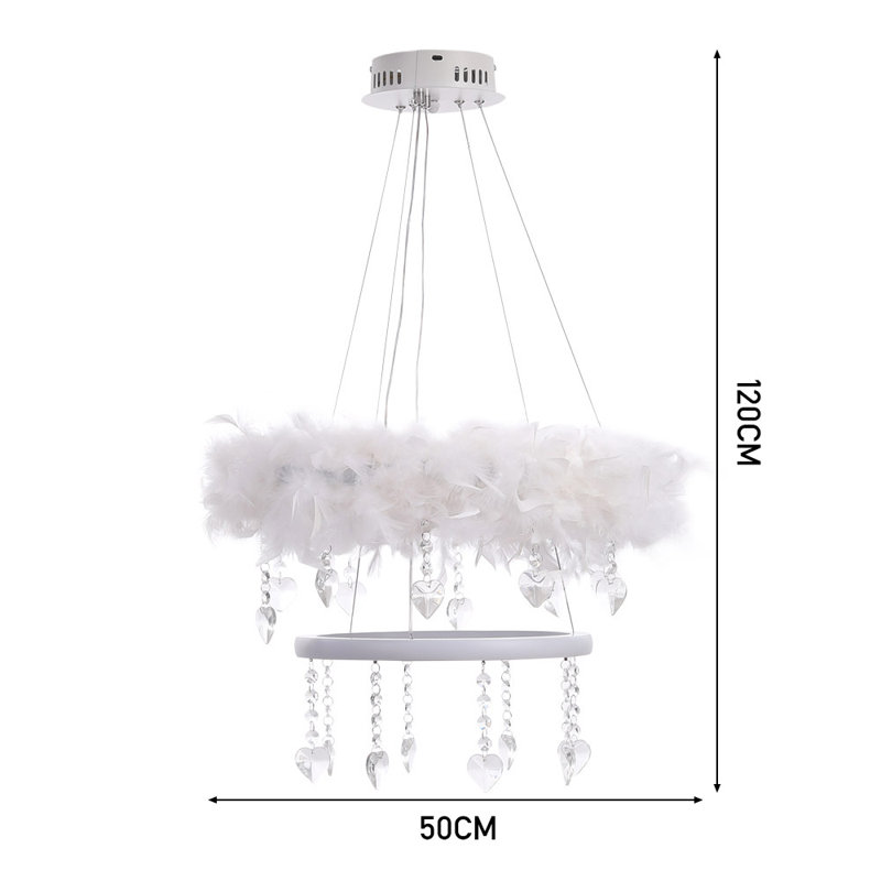 1 - Light Natural LED Chandelier Pendant