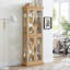 Vitrine, armoire lumineuse, chêne clair