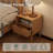 Solid Oak Bedside Table