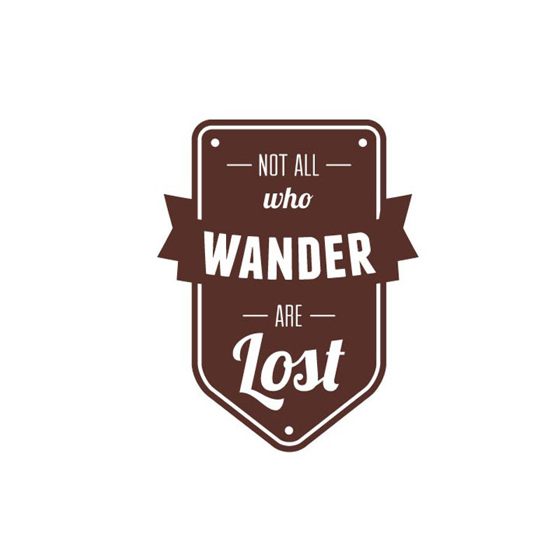 Wall Decal, Brown, Medium