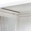 Armoire murale moderne 27,56 po à deux portes en verre avec rangement à trois niveaux pour le hall d'entrée, salle de bain, noir-106943086