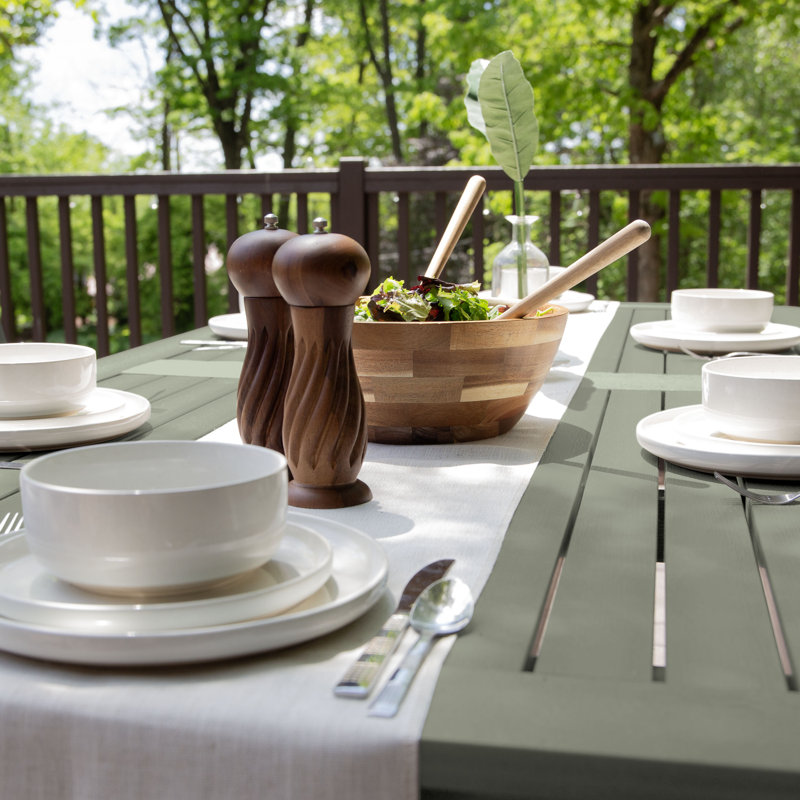 Ensemble repas pour 6 personnes Kile, Eucalyptus, L 72 po x l 42 po x H 30 po