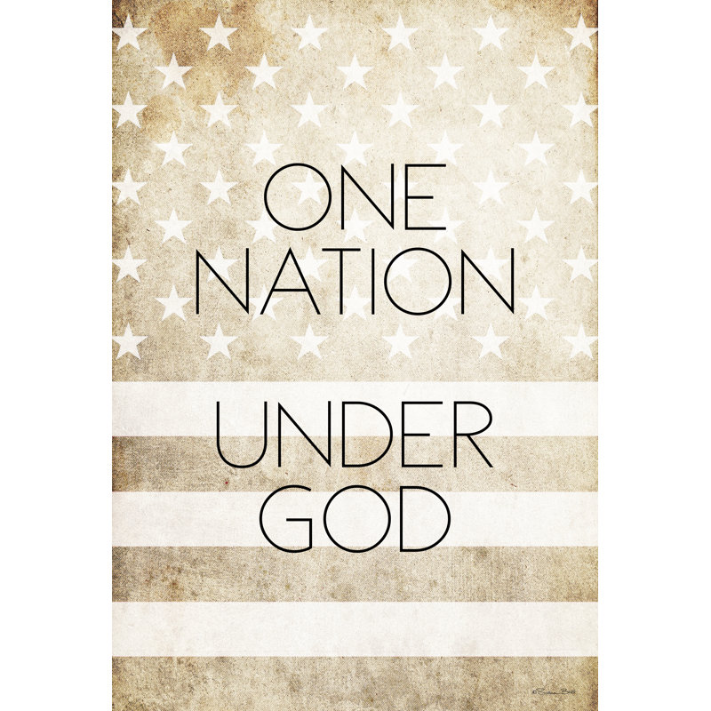 One Nation Under God 2885595, H 18 po x l 12 po, Non, Toile tendue
