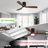 Nicola 52" 3 - Blade LED Standard Ceiling Fan with Remote Control and Light Kit Included-111707153