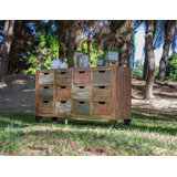 Domen Console With 12 Numbered Drawers, Multi-Color Finish
