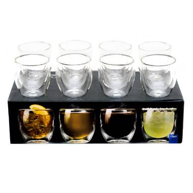 Joyjolt Pivot Double Wall Espresso Shot Glass - Set Of 2 Thermo Espresso Shot  Glasses - 2 Oz : Target