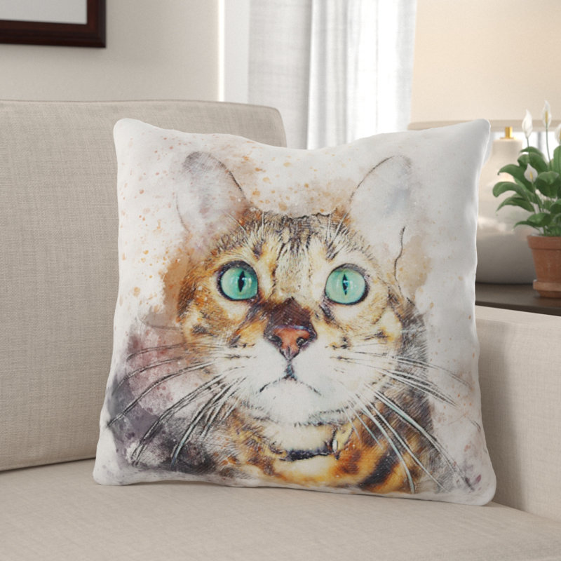 Coussin pour chat Drolet, Microsuède, Intérieur