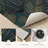 Tropical Leaf Non-Slip Washable Kitchen Mats