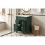 Meuble-lavabo 24 po avec lavabo en céramique, petite armoire de salle de bain, armoire moderne avec 2 tiroirs et tablette réglable-633152035