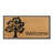 Accalia Designer Hand-Crafted Rubber Coir Molded Double/Single Welcome Doormat, Black - 24"X48"