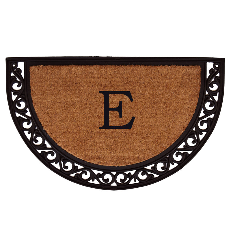 Assemgul Non-Slip Outdoor Doormat, Semi-Circle 2' x 3', E