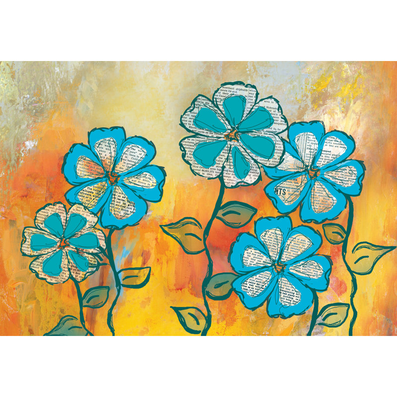 More Intense Flowers - Wrapped Canvas Painting, 30cm H x 46cm W x 3.8cm D