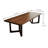 Roushey Walnut Solid Wood Dining Table-229101718