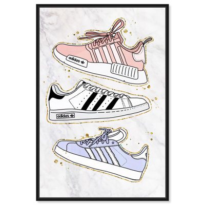 Espadrilles pastel - impression sur toile