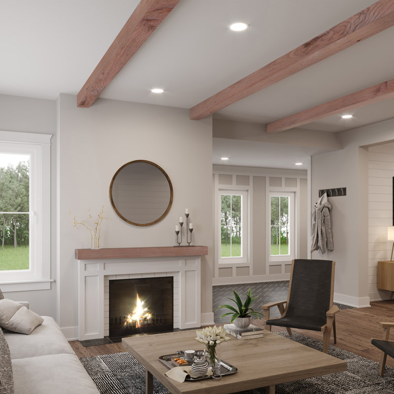 Rustic Box Beam Oak, 5.5" H x 5.5" W x 92" D