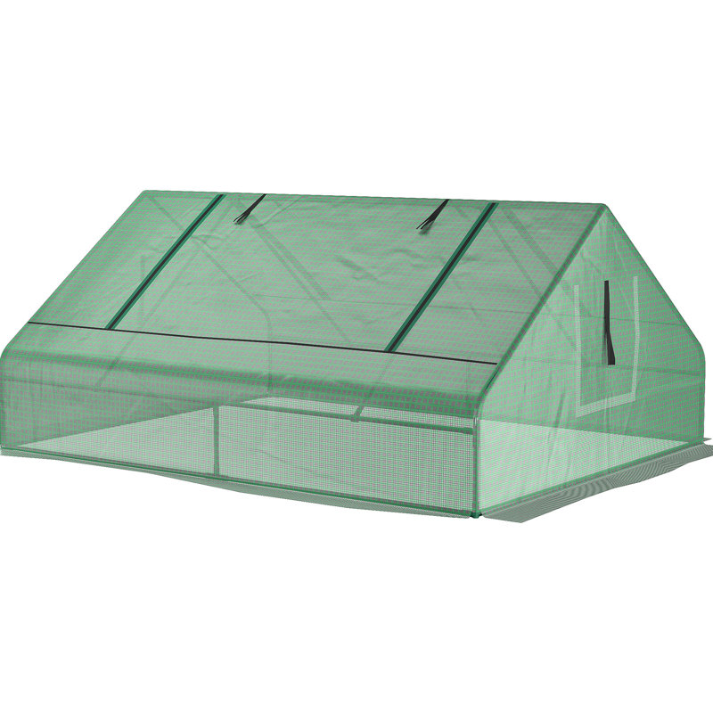 Mini Greenhouse 71"X55"X32", Outdoor Plant Warm House, Design, Facilitate Observation 71"X55"X32" Garden Greenhouse, Zippered Doors & Windows, Two-Layer Pe Cover, Ideal Growth Circumstances Steadily