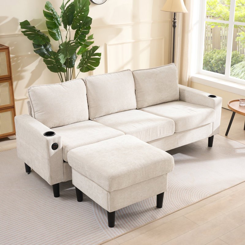 3 Seater Linen Sofa