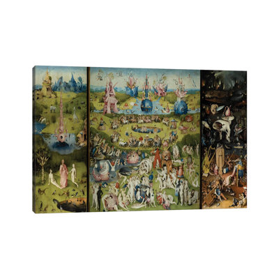'The Garden of Earthly Delights 1504' by Hieronymus Bosch Painting Print on Canvas