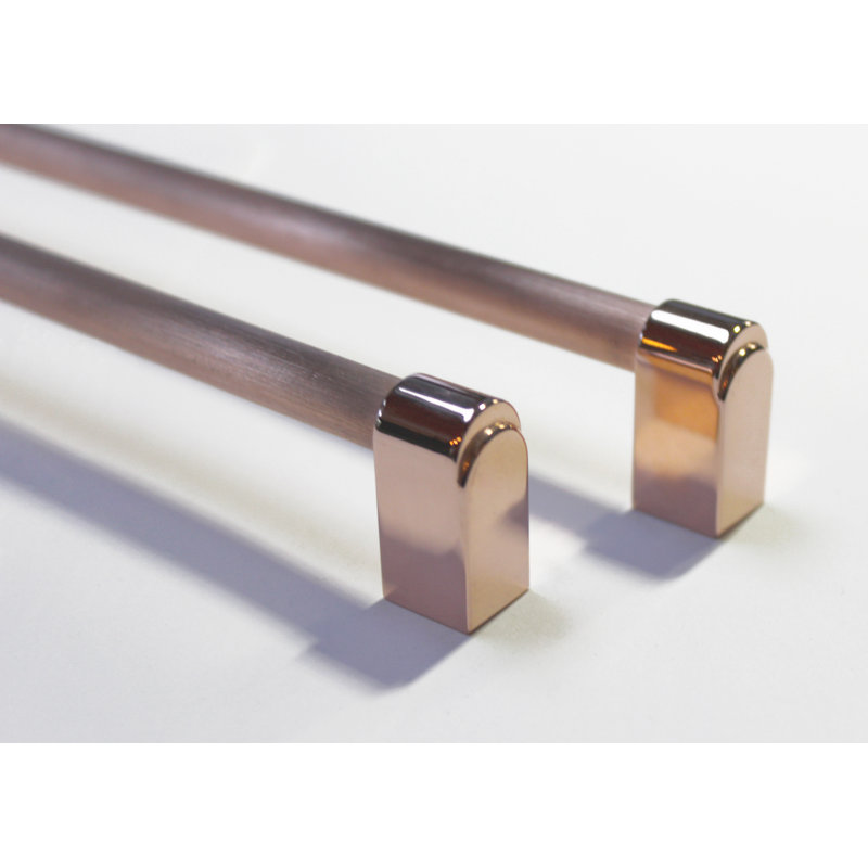 Lunar Eclipse Bar / Handle Pull, Polished Copper, 5 5/8"
