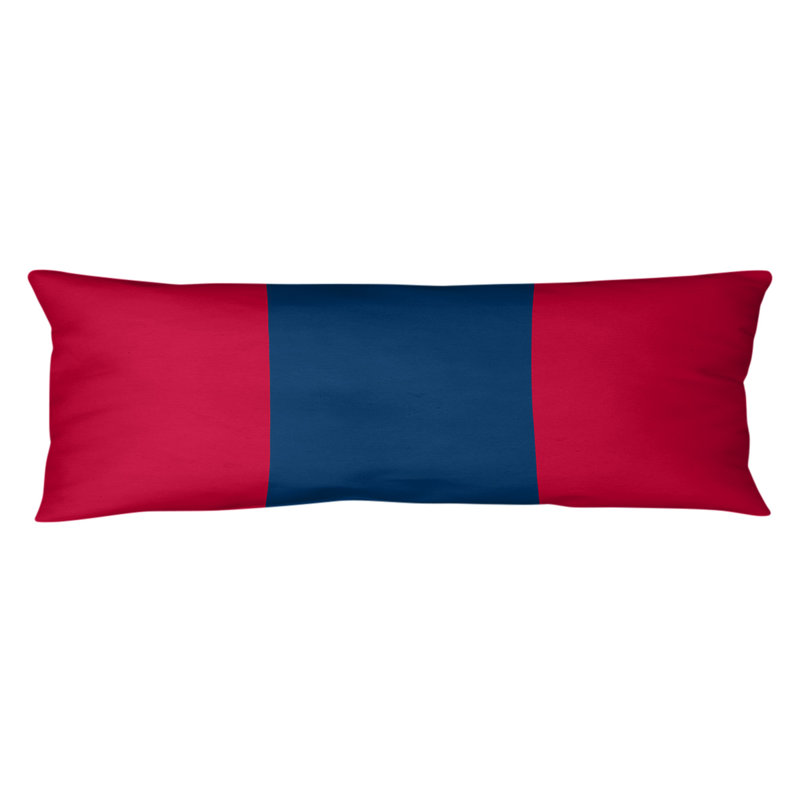 Oreiller de corps en polyester Atlanta, Rouge / milieu bleu marine, Arizona