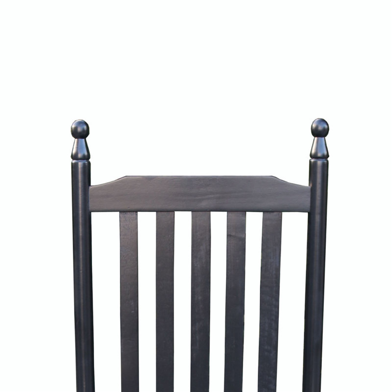 Chaise berçante Fayyaz, Noir