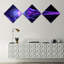« purple brillante bougie », impression à multiples images sur toile