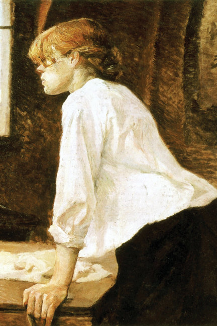 L’imprimé « the laundress » par toulouse-lautrec-imprimé, H 30 po x l 20 po