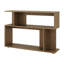 Table d'appoint multifonctionnelle à 2 étagères, design ouvert en chêne naturel, convient aux salons et aux bureaux, panneaux de particules, dimensions : 66,3 cm (H) x 95 cm (L) x 25 cm (P), étagères intégrées, hauteur sous plafond : 66,3 cm.