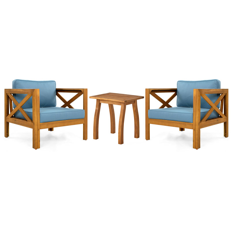 Patio Conversation Set, Blue