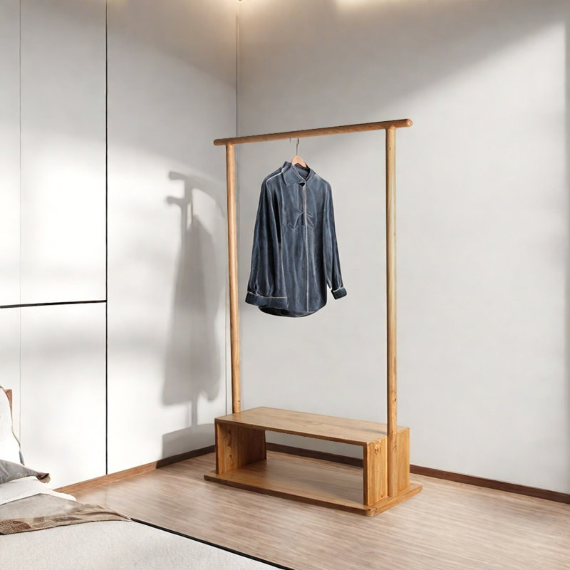 Portemanteau en bois massif Imported, Burlywood
