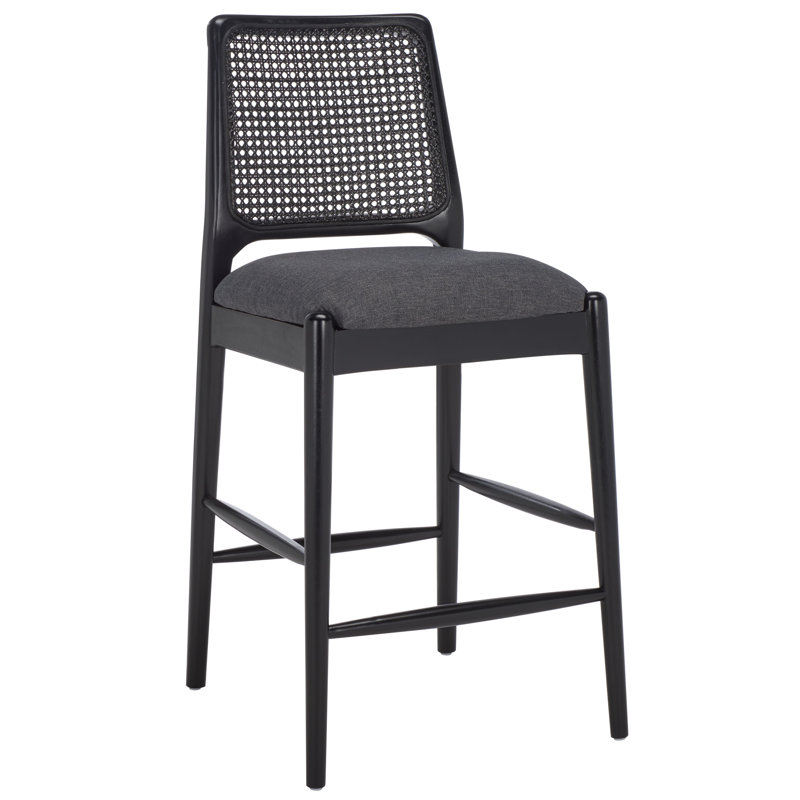 Tabouret de comptoir Reinhardt, Noir, noir, noir, noir