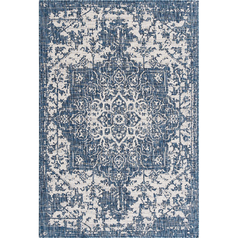Tapis d'extérieur de couleur turquoise, Rectangle 4 pi x 6 pi