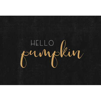 Hello Pumpkin 1 Piece Wrapped Canvas Wall Art