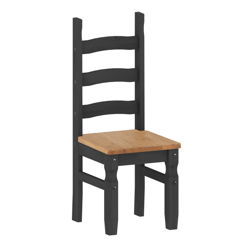Corona 45cm H Solid Wood Side Chair, Grey 