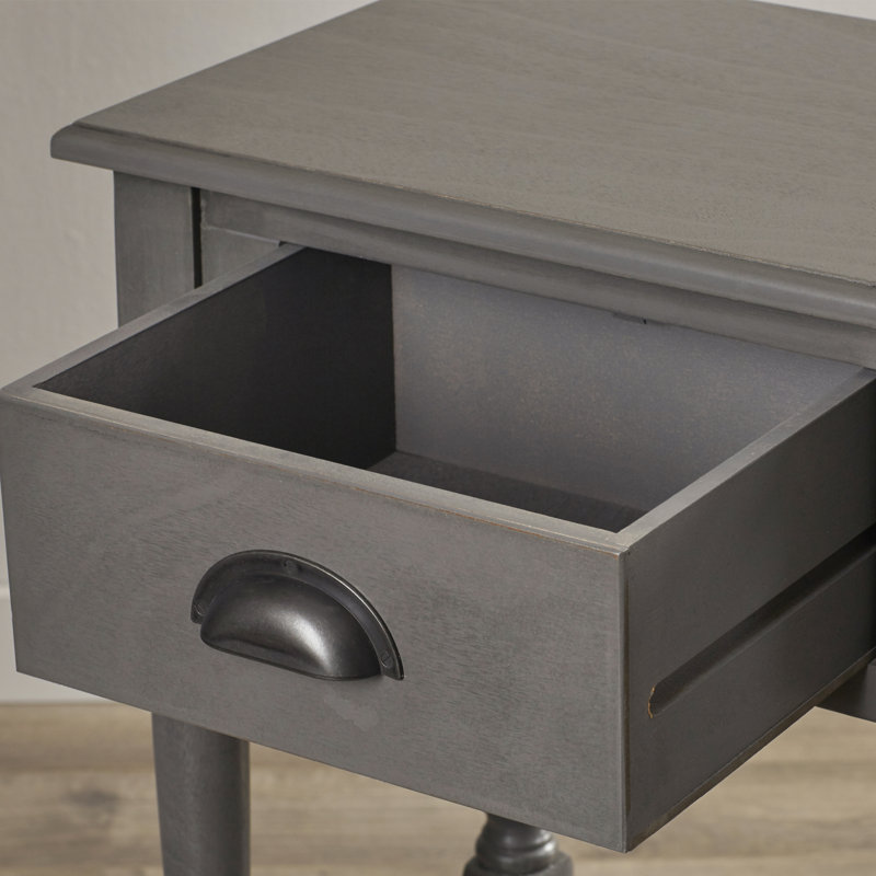 Javen Side Table with Storage, Grey