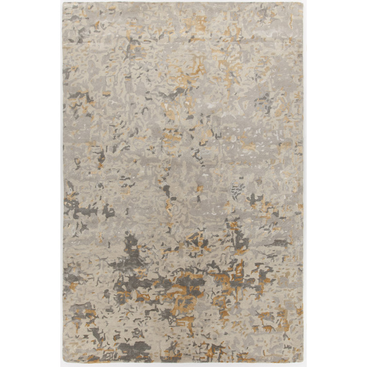 Rupec Hand-Tufted Beige Area Rug