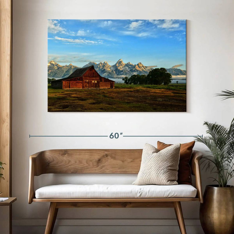 Alvord Grand Teton Moulton Barn, H 32 po x l 48 po