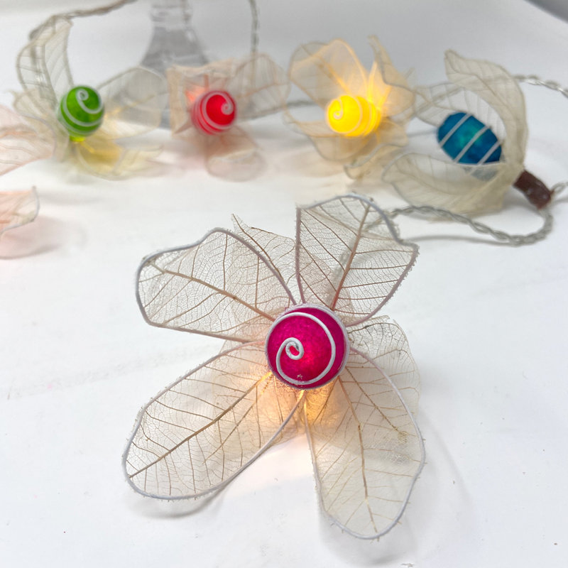 Yatra LED Natural Cocoon String Light, Rainbow