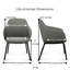 Fauteuil rembourré Lilly avec pieds en métal de 9 à 5 places Lilly-929637769-929637772