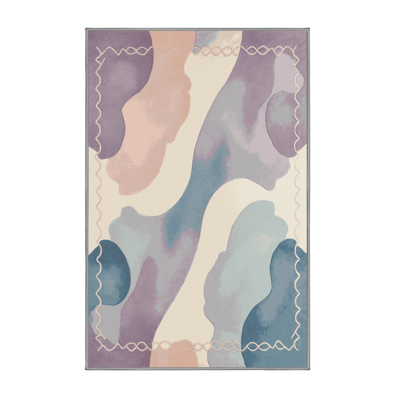 Oceanic Whirl Rug, Round 8'