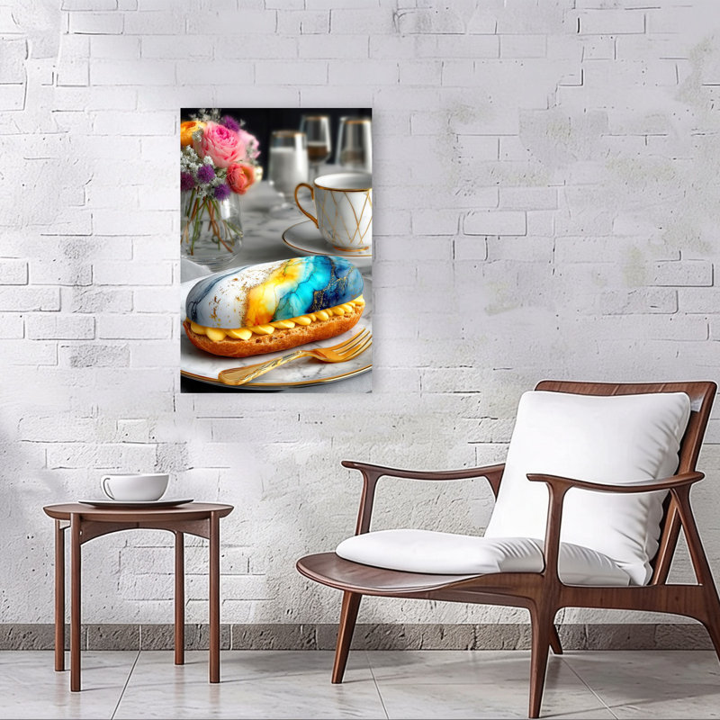Art mural artistique Eclair Tea Time, 36" H x 24" W