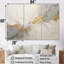 «Beige Gold Minimalisme Poteries I», ensemble d'art mural spirales abstraites-552040646-552040640