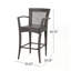 Outdoor PE rattan Barstools Set of 2