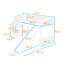 Lit mezzanine simple avec échelle et glissade-902528041
