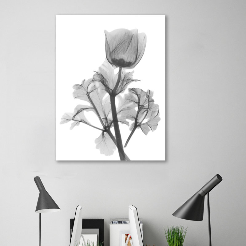 « anemone de décoration », reproduction d’impression sur toile tendue, H 16 po x l 12 po